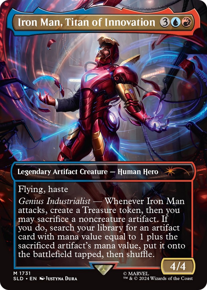 Iron Man, Titan of Innovation (Rainbow Foil) [Secret Lair Drop Series]