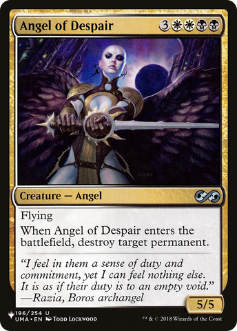 Angel of Despair [The List]