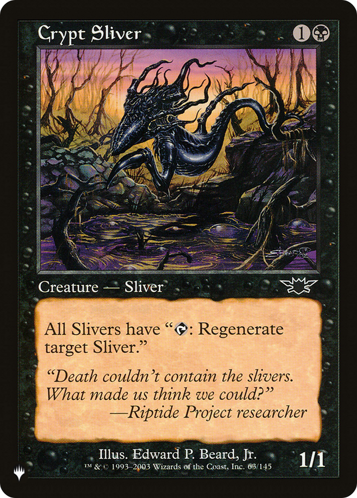 Crypt Sliver [The List]