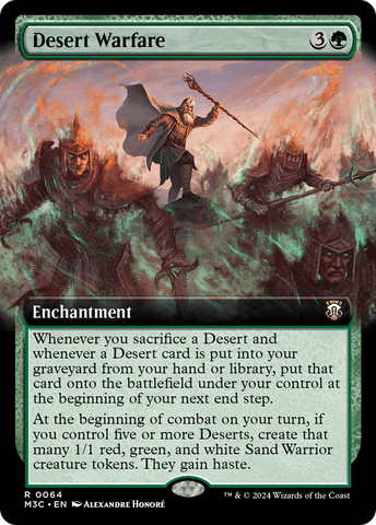 Desert Warfare (Extended Art) [Modern Horizons 3 Commander]