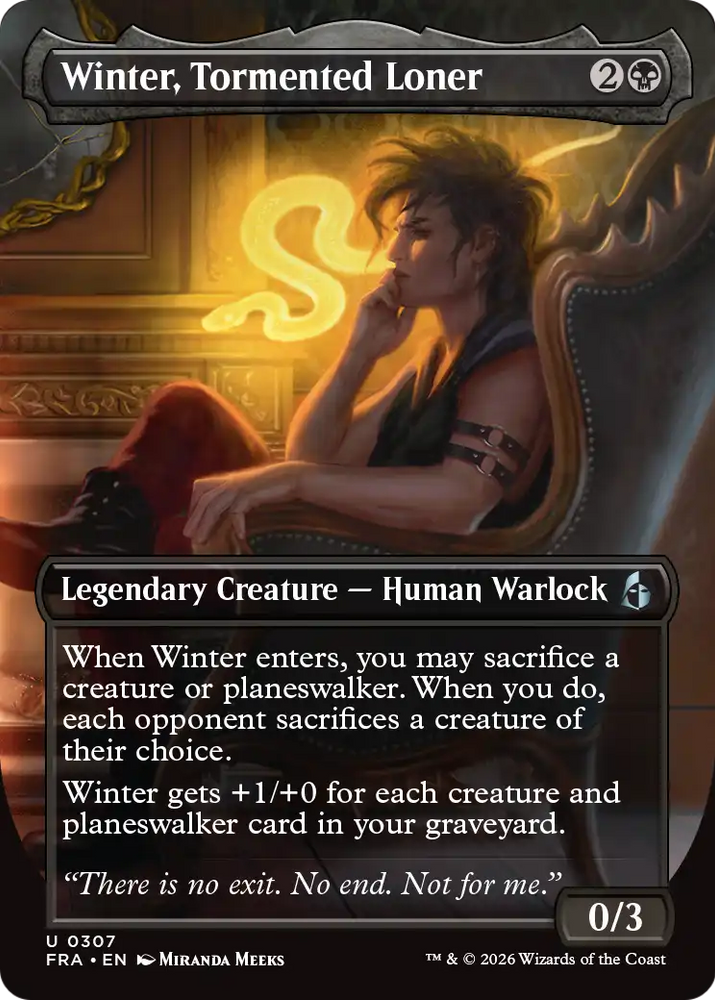 Winter, Tormented Loner (Borderless) [Reality Fracture]