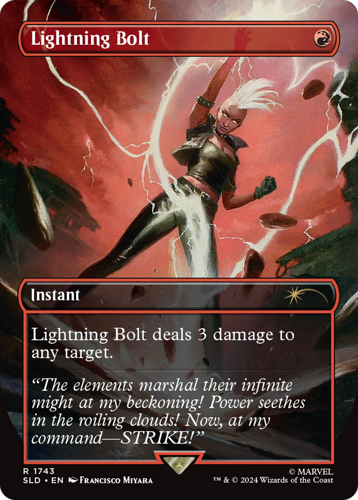 Lightning Bolt (1743) (Rainbow Foil) [Secret Lair Drop Series]