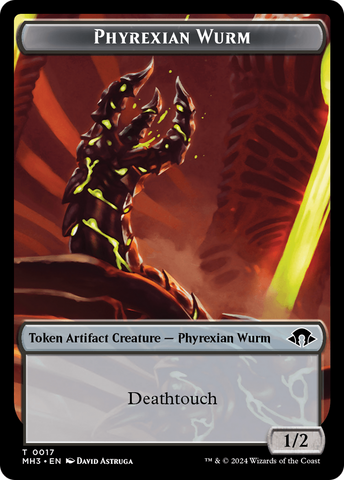 Phyrexian Germ // Phyrexian Wurm (0017) Double-Sided Token [Modern Horizons 3 Tokens]