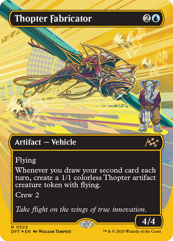 Thopter Fabricator (Borderless) (First-Place Foil) [Aetherdrift]