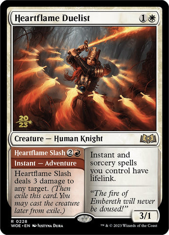 Heartflame Duelist // Heartflame Slash (Promo Pack) [Wilds of Eldraine Promos]