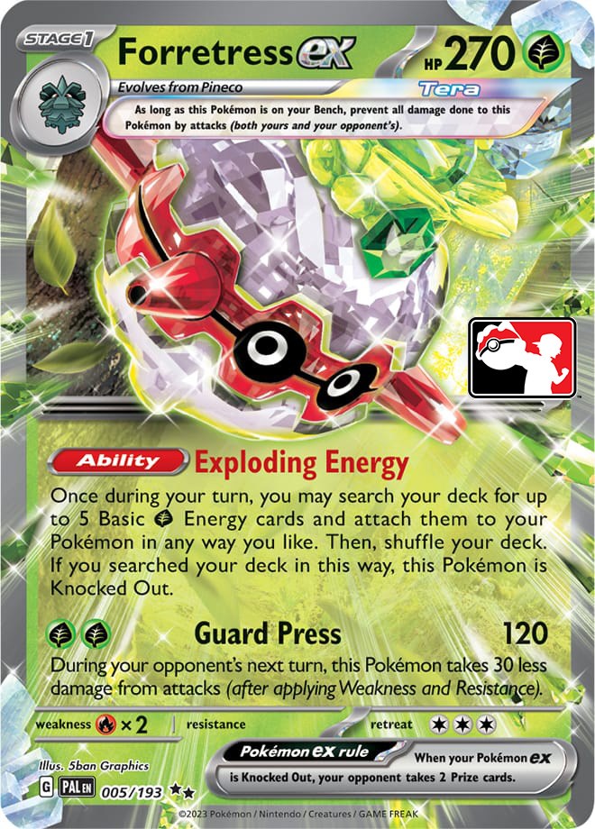 Forretress ex (005/193) [Prize Pack Series Four]