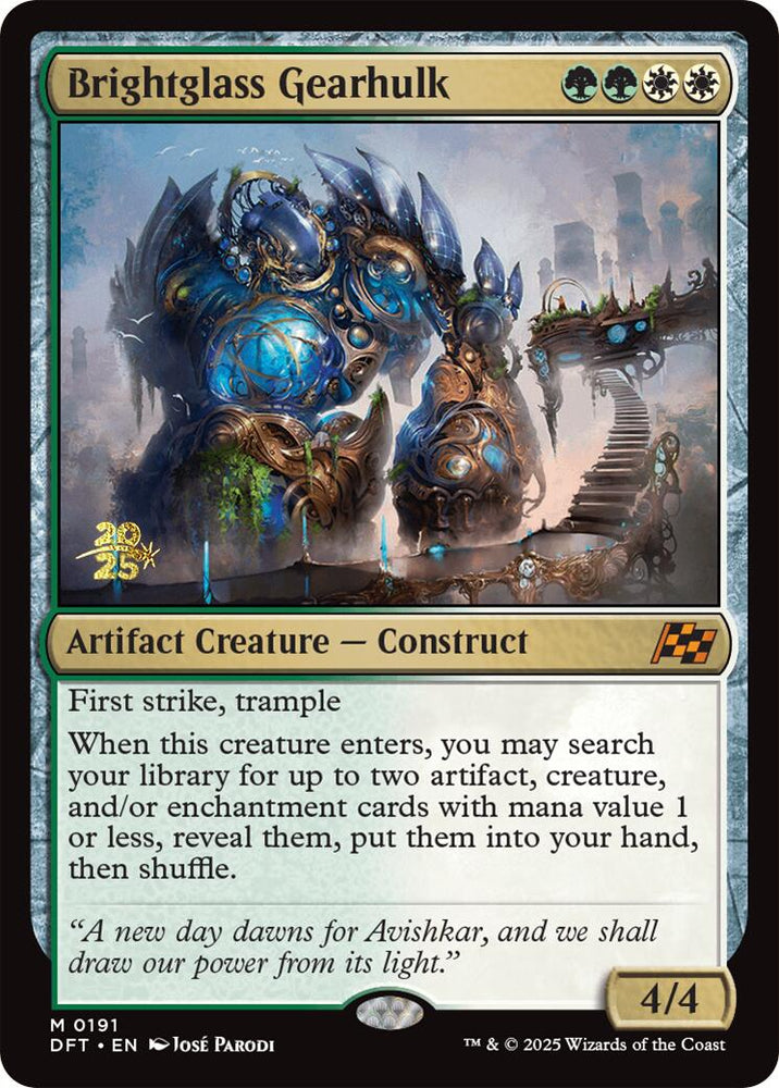 Brightglass Gearhulk [Aetherdrift Prerelease Promos]