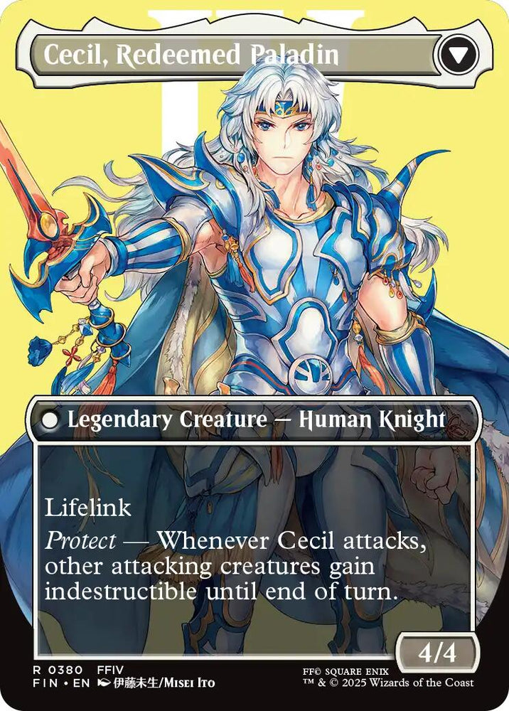 Cecil, Dark Knight // Cecil, Redeemed Paladin (Borderless) [FINAL FANTASY]