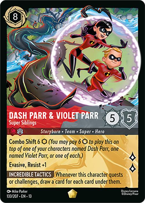 Dash Parr & Violet Parr - Super Siblings (133/204) [Attack of the Vine!]