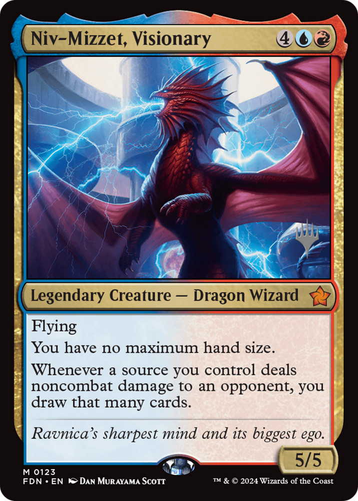 Niv-Mizzet, Visionary (Promo Pack) [Duskmourn: House of Horror Promos]