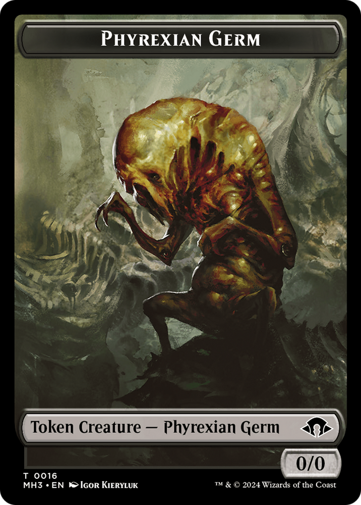 Phyrexian Germ // Zombie Double-Sided Token [Modern Horizons 3 Tokens]