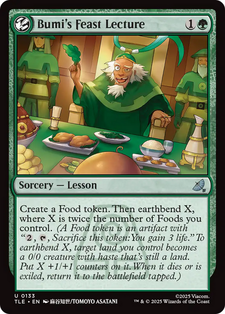 Bumi's Feast Lecture [Avatar: The Last Airbender: Eternal-Legal]