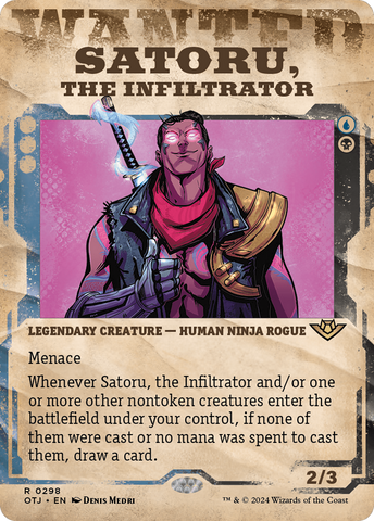 Satoru, the Infiltrator (Showcase) [Outlaws of Thunder Junction]