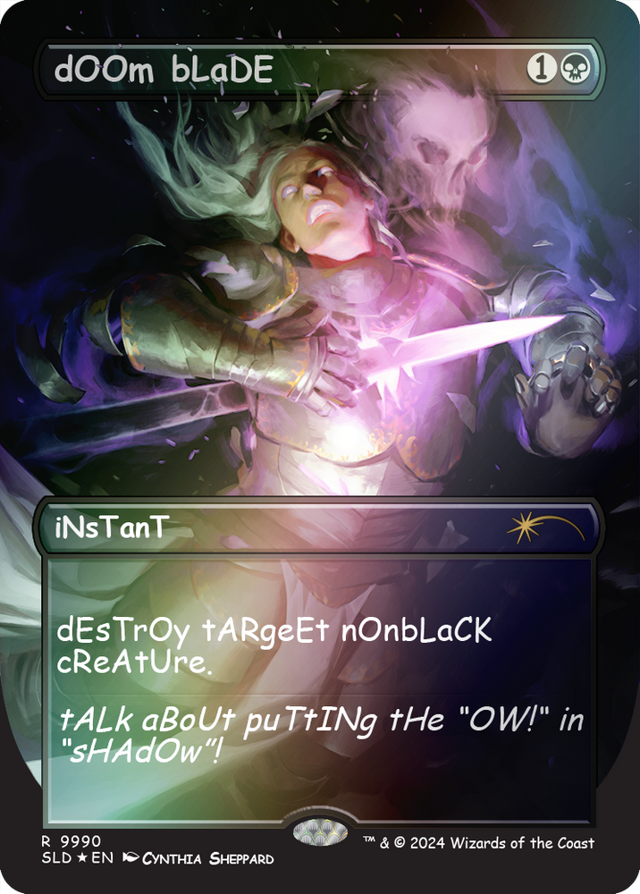 dOOm bLaDE (Rainbow Foil) [Secret Lair Drop Series]