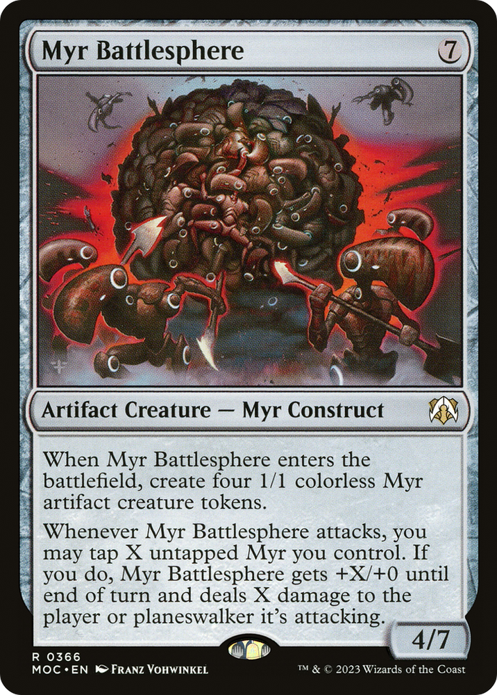 Myr Battlesphere (Ripple Foil) [Modern Horizons 3 Commander]