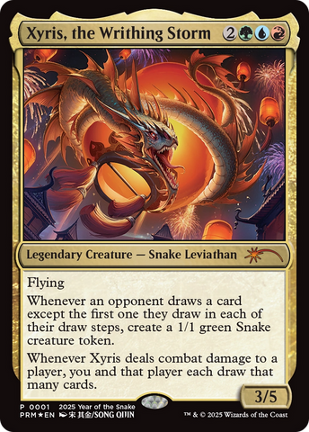 Xyris, the Writhing Storm (Year of the Snake 2025) [Standard Showdown Promos]