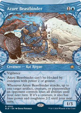 Azure Beastbinder (Showcase) [Bloomburrow]