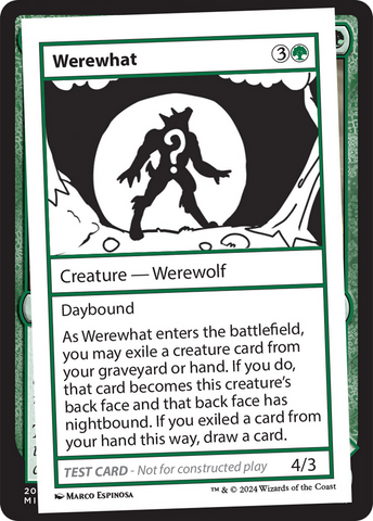 Werewhat [Mystery Booster 2 Playtest Cards]