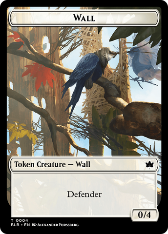 Wall Token [Bloomburrow Tokens]