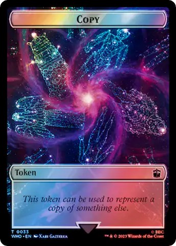 Copy // Mutant Double-Sided Token (Surge Foil) [Doctor Who Tokens]