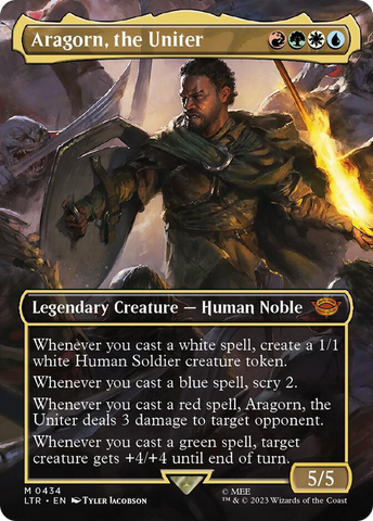 Aragorn, the Uniter (Borderless Alternate Art) [The Lord of the Rings: Tales of Middle-Earth]