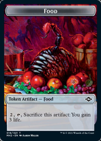 Construct // Food (18) Double-Sided Token [Modern Horizons 2 Tokens]