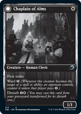 Chaplain of Alms // Chapel Shieldgeist [Innistrad: Double Feature]