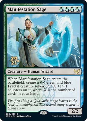 Manifestation Sage [Strixhaven: School of Mages Prerelease Promos]