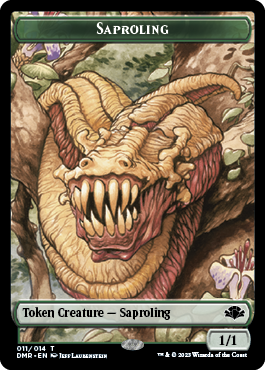 Elephant // Saproling Double-Sided Token [Dominaria Remastered Tokens]