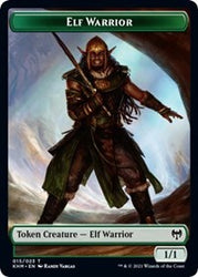 Elf Warrior // Demon Berserker Double-Sided Token [Kaldheim Tokens]