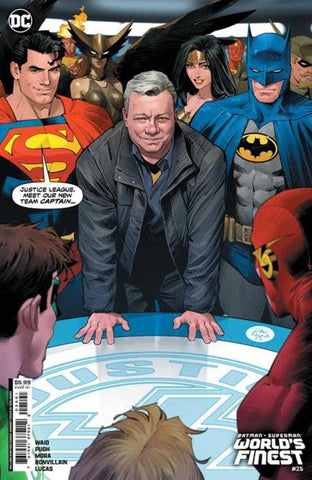 Batman Superman Worlds Finest #25 Cover G Dan Mora William Shatner Cameo Card Stock Variant