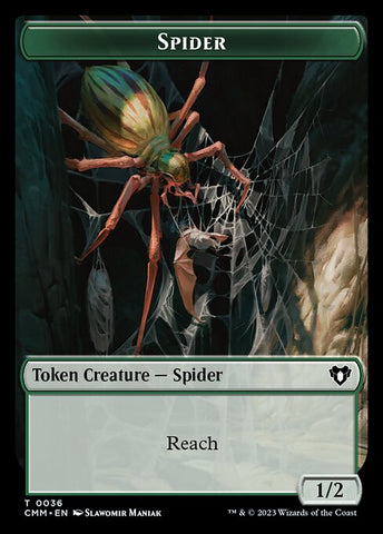 The Monarch // Spider Double-Sided Token [Commander Masters Tokens]