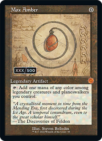 Mox Amber (Retro Schematic) (Serialized) [The Brothers' War Retro Artifacts]