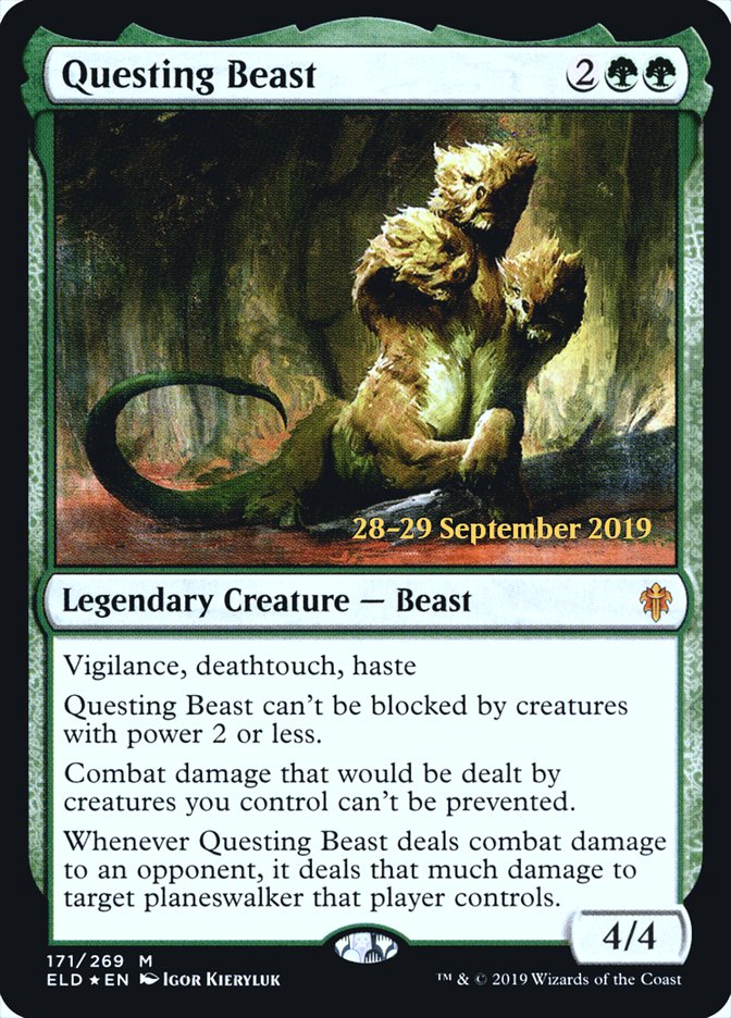 Questing Beast [Throne of Eldraine Prerelease Promos]