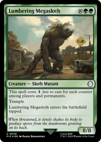 Lumbering Megasloth (Surge Foil) [Fallout]