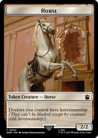 Horse // Treasure (0028) Double-Sided Token [Doctor Who Tokens]