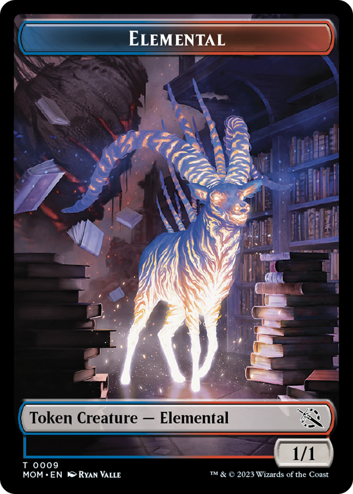 Elemental (9) // Phyrexian Saproling Double-Sided Token [March of the Machine Tokens]