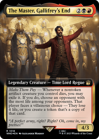 The Master, Gallifrey's End (Extended Art) (Surge Foil) [Doctor Who]