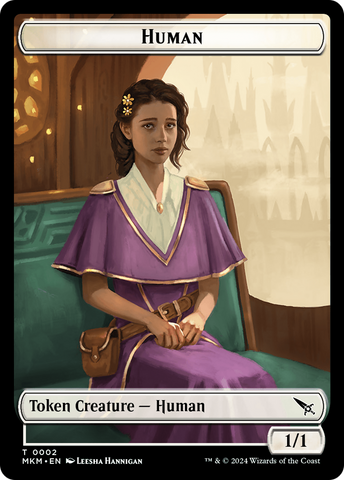 Human // Soldier Double-Sided Token [Murders at Karlov Manor Commander Tokens]