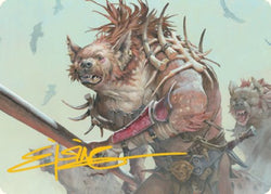 Gnoll Art Card (Gold-Stamped Signature) [Dungeons & Dragons: Adventures in the Forgotten Realms Art Series]