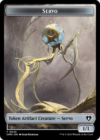 Servo // Emblem - Daretti, Scrap Savant Double-Sided Token [Commander Masters Tokens]