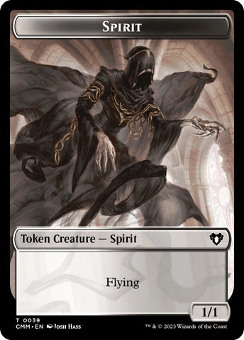 Spirit (0039) // Stoneforged Blade Double-Sided Token [Commander Masters Tokens]