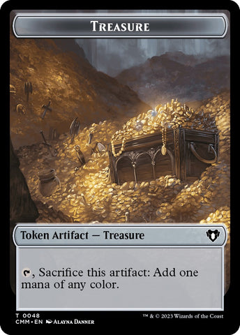 Treasure // Elemental (0025) Double-Sided Token [Commander Masters Tokens]