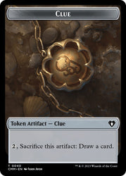 Clue // Graveborn Double-Sided Token [Commander Masters Tokens]