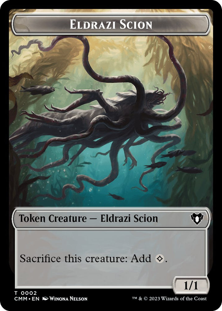 Eldrazi Scion // Knight Double-Sided Token [Commander Masters Tokens]