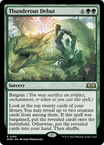 Thunderous Debut (Promo Pack) [Wilds of Eldraine Promos]