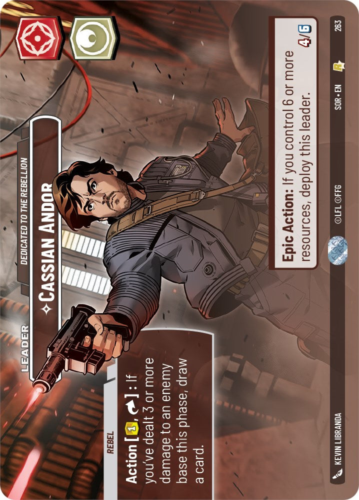 Cassian Andor - Dedicated to the Rebellion (Showcase) (263) [Spark of Rebellion]