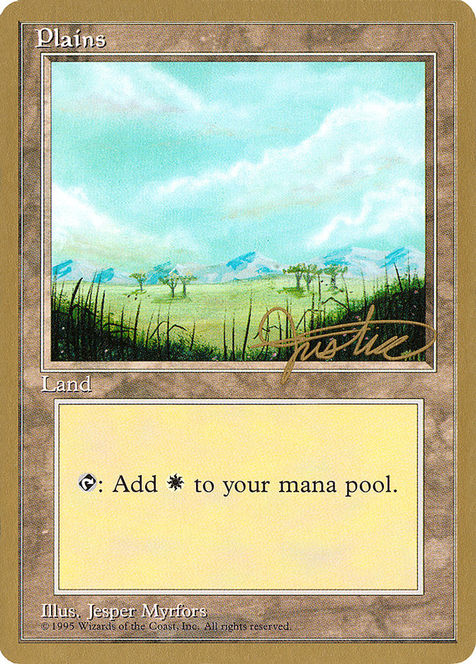 Plains (mj365) (Mark Justice) [Pro Tour Collector Set]