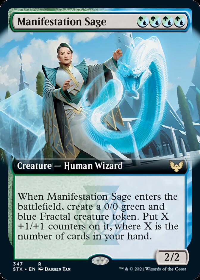 Manifestation Sage (Extended Art) [Strixhaven: School of Mages]