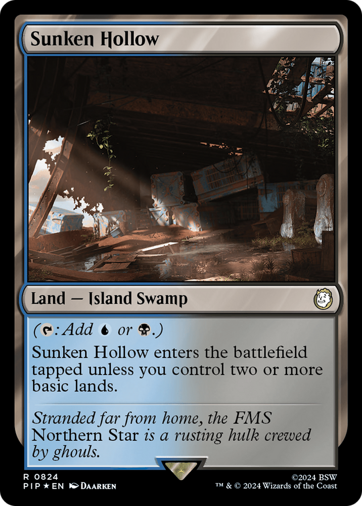 Sunken Hollow (Extended Art) (Surge Foil) [Fallout]